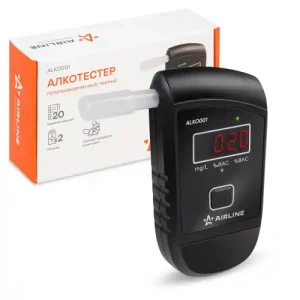 алкотестер! полупроводниковый черный ALKO001 AIRLINE