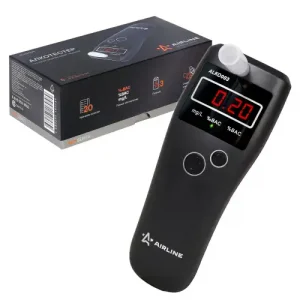 алкотестер! полупроводниковый черный PRO ALKO003 AIRLINE