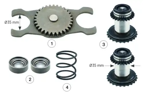 р/к дискового тормоза !подводной меxанизм лев.резьба для LRG702 правый 0810 20851 ANDAC