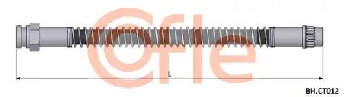 Шланг тормозной 92.BH.CT012 COFLE
