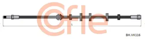 Шланг тормозной 92.BH.VK116 COFLE