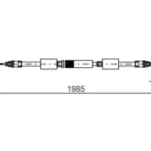 Трос ручного тормоза BOSCH 1 987 482 128