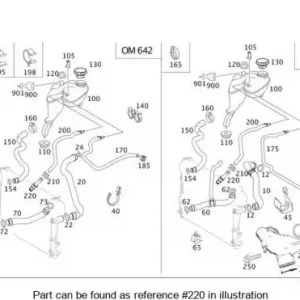 штуцер шланга вентиляции! MB 003 997 06 89