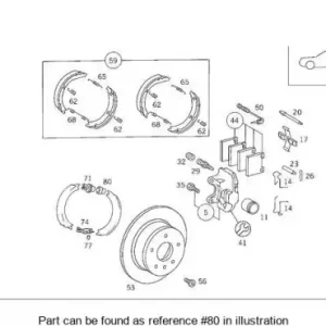 втулка! тормозных колодокMB W123 2.3 76-85 116 423 00 50