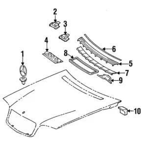 эмблема передняя! MB W140 140 880 02 86