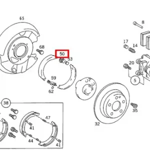 регулятор развода тормозных колодок !стояночного тормоза MB 201 420 03 73