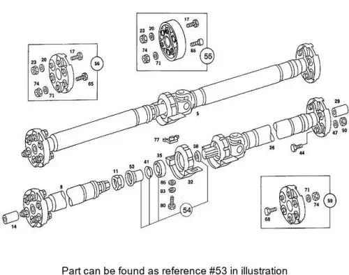 пыльник карданного вала! MB 202 411 03 97