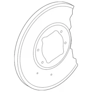 пылегрязезащитный щиток, левый! MB C (W204) 07> 2044211720