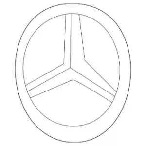 эмблема крышки багажника!MB 2087580058