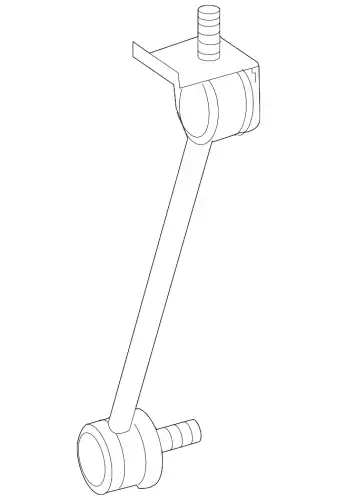 тяга уровня датчика кузова! MB 221 320 24 89