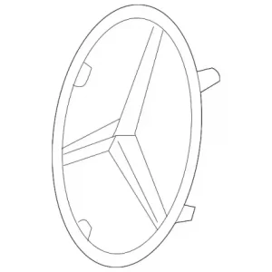 ЭМБЛЕМА МБ РЕШЕТКИ РАДИАТОРА 251 888 00 86 MB