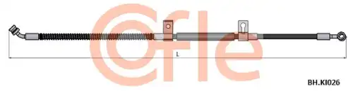 Шланг тормозной передн лев KIA Sorento 02- 92.BH.KI026 COFLE