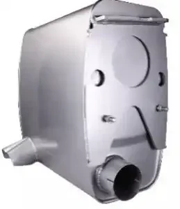 резонатор(бочка) глушителя !ЕВРО 3 прямоугольный MAN TGA 18/26/33. D2866/2876 10590 SOYLU