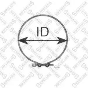 Хомут глушителя STELLOX 82-01096-SX