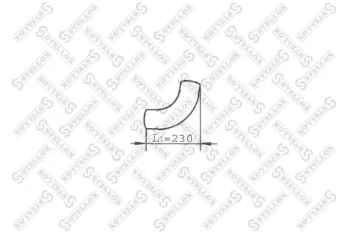 труба глушителя выхлопная !1-изг MAN TGL/TGM 82-03776-SX STELLOX