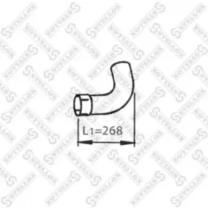 труба глушителя промежуточная !1-изг MAN TGL 82-03779-SX STELLOX