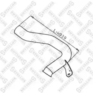 труба глушителя промежуточная !3-изг DAF XF95 82-03785-SX STELLOX