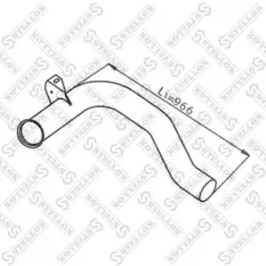 труба глушителя промежуточная !3-изг DAF XF95 82-03789-SX STELLOX