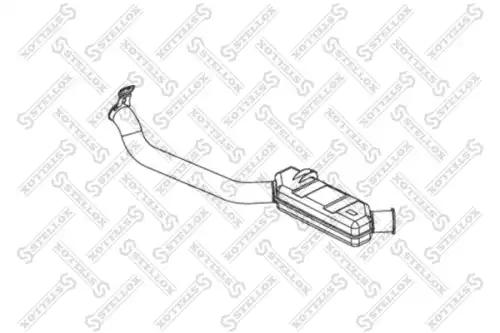 труба глушителя! задняяScania P/R-Series дв. DC9/11/12/16, DT12 82-03793-SX STELLOX