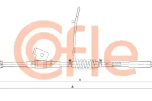 Трос ручного тормоза COFLE 92.1.FD012