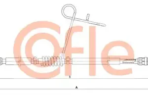 Трос ручного тормоза COFLE 92.1.FO006