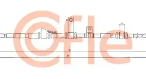 Трос ручного тормоза COFLE 92.1.HY002