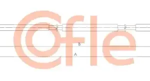Трос ручного тормоза COFLE 92.1.ME001
