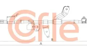 Трос ручного тормоза COFLE 92.1.TY001