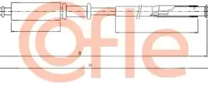 Трос ручного тормоза COFLE 92.10.5241