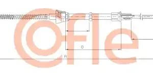 Трос ручного тормоза COFLE 92.10.7140