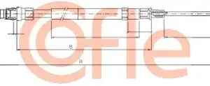 Трос ручного тормоза COFLE 92.10.7518