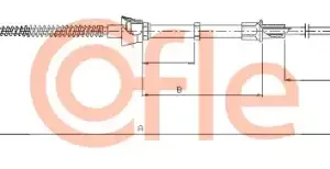 Трос ручного тормоза COFLE 92.10.9052