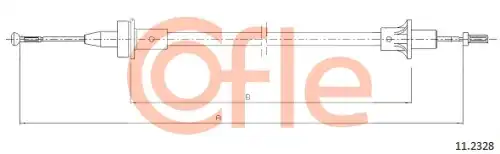 Трос сцепления COFLE 11.2329