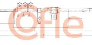 Трос ручного тормоза COFLE 92.11.5342