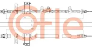 Трос ручного тормоза COFLE 92.11.5467