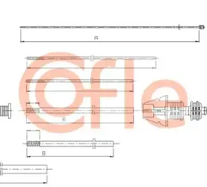 Трос газа для автомобиля COFLE 92.12.7320