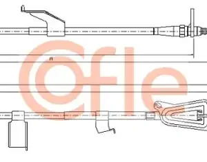 Трос ручного тормоза COFLE 92.17.0336