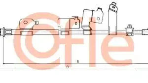 Трос ручного тормоза COFLE 92.17.1091