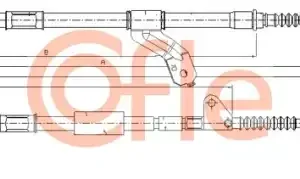 Трос ручного тормоза COFLE 92.17.1419