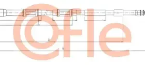 Трос ручного тормоза COFLE 92.17.1429