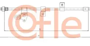 Трос ручного тормоза COFLE 92.17.1437