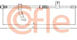 Трос ручного тормоза COFLE 92.17.1481