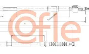 Трос ручного тормоза COFLE 92.17.2283