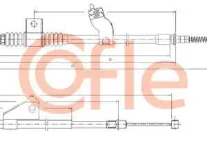 Трос ручного тормоза COFLE 92.17.2290