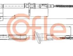 Трос ручного тормоза COFLE 92.17.2518