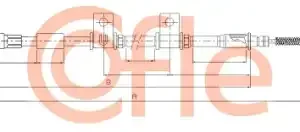 Трос ручного тормоза COFLE 92.17.2537