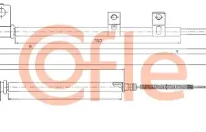 Трос ручного тормоза COFLE 92.17.2562