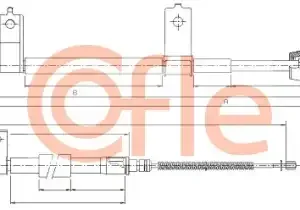 Трос ручного тормоза COFLE 92.17.6022