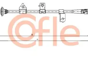 Трос ручного тормоза COFLE 92.17.6027