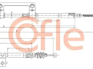 Трос ручного тормоза COFLE 92.17.6029